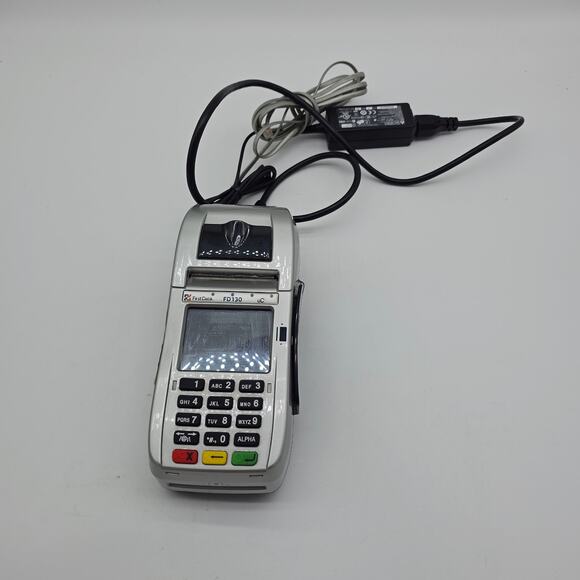 First Data FD130 Credit Card Terminal Machine With Power Cord - Works - Picture 1 of 2